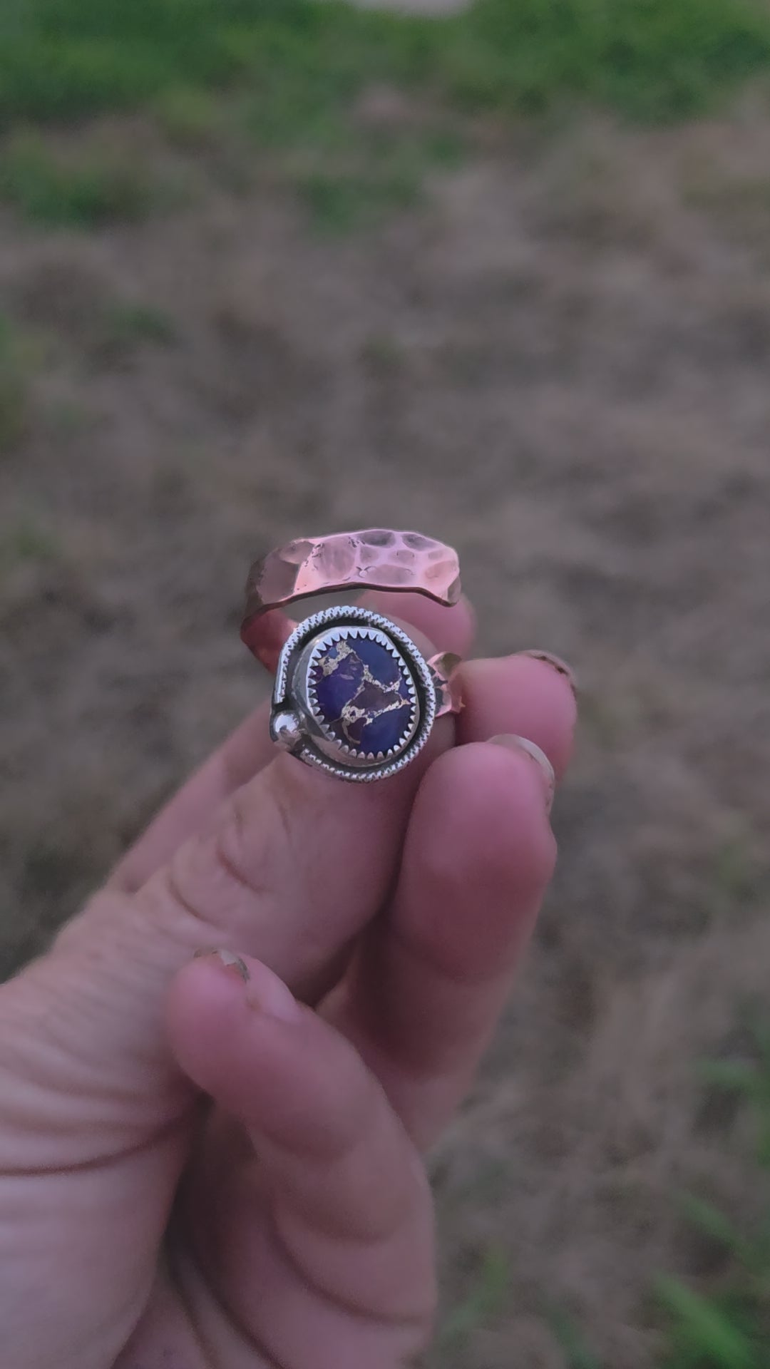 Purple Copper Ring
