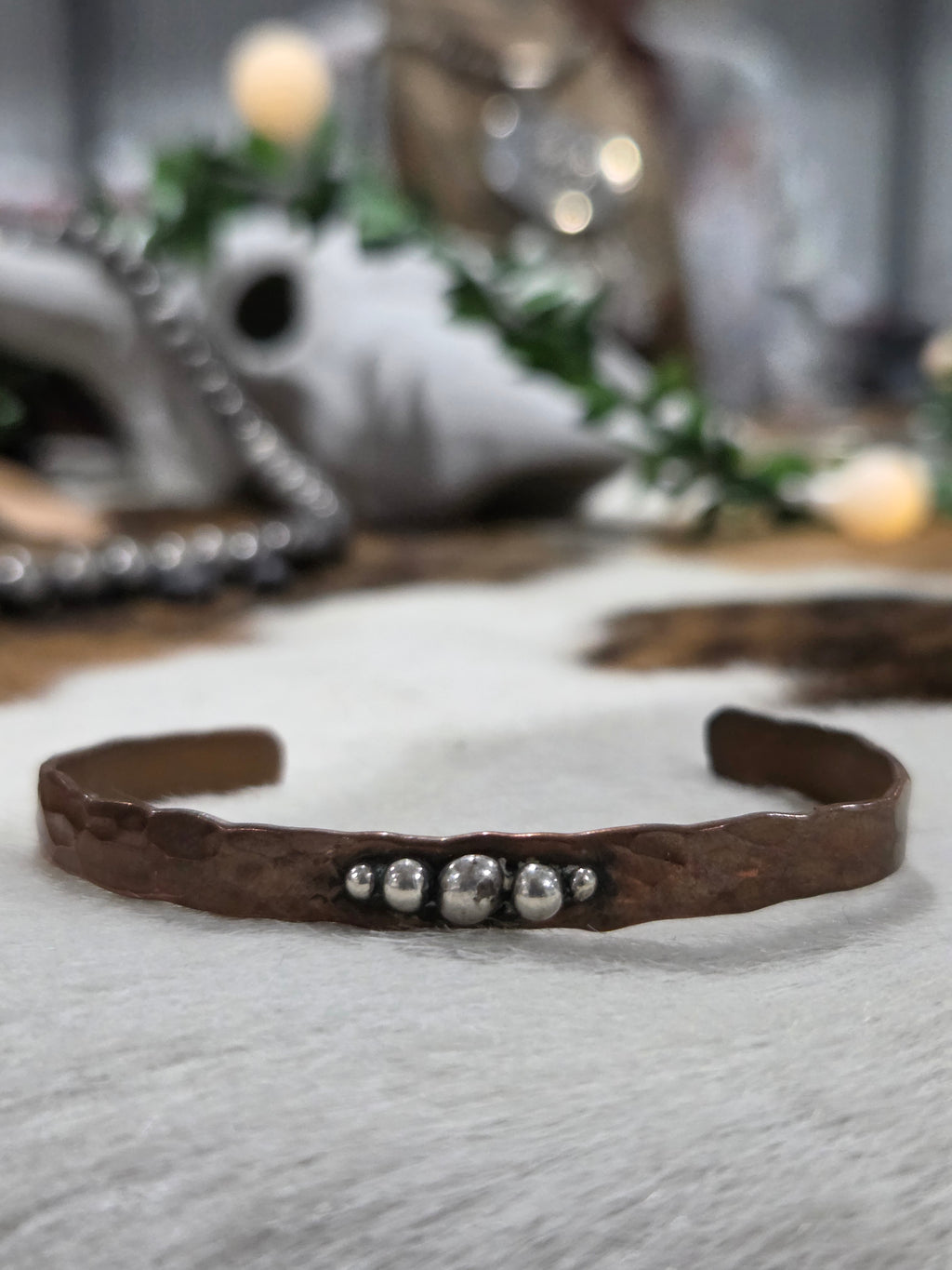 Sterling Pearls on Copper