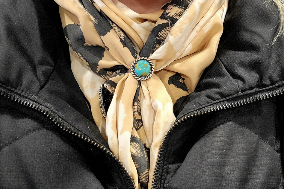 Round Turquoise Ring/Slide