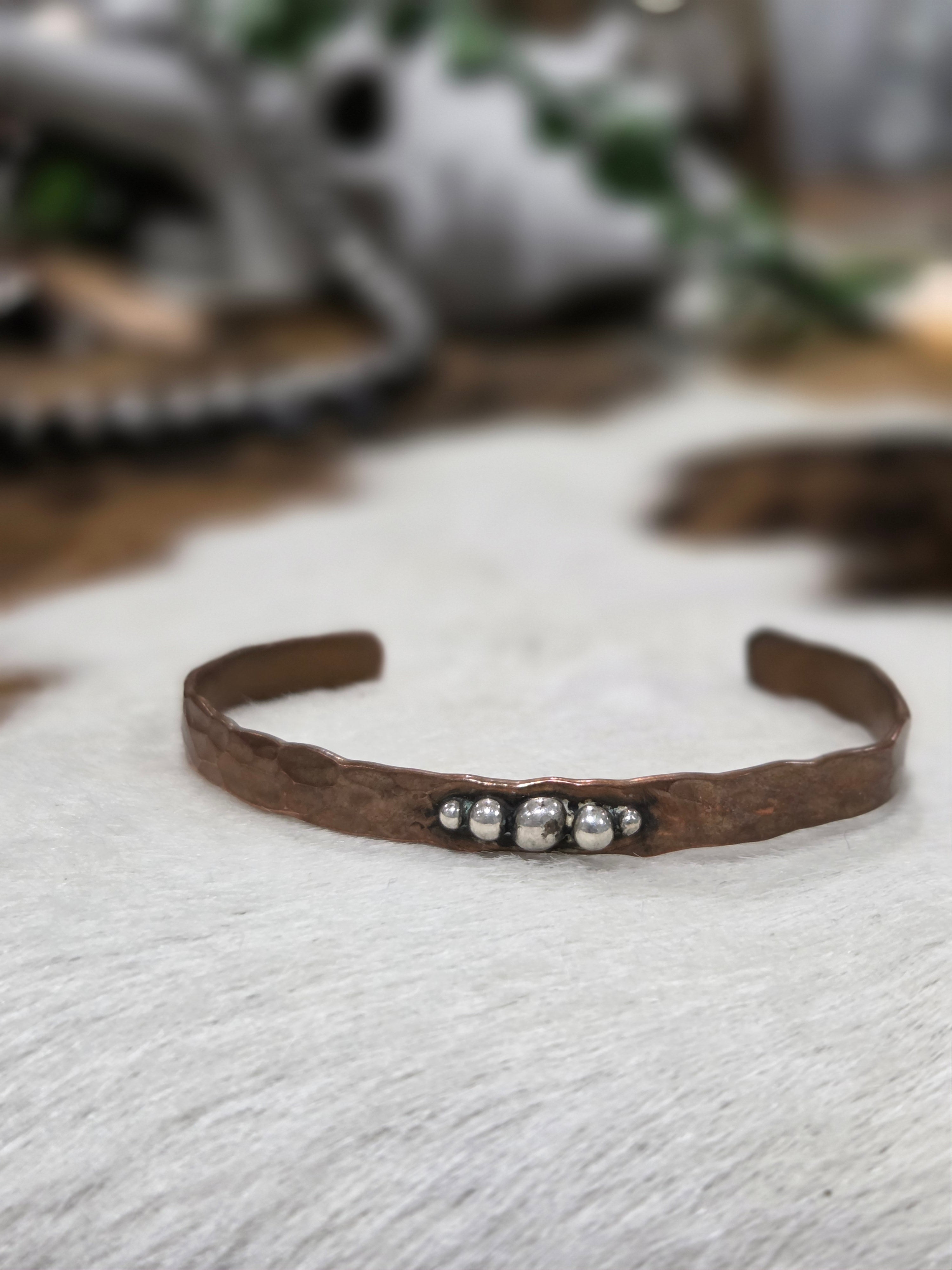 Sterling Pearls on Copper
